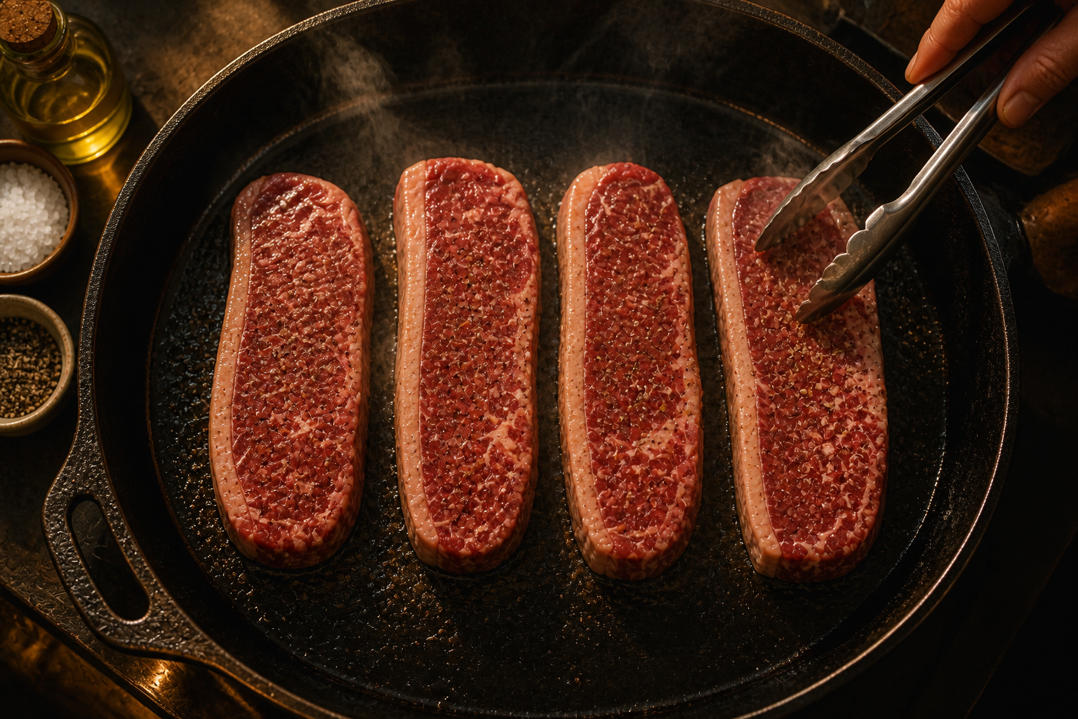 Disponer la carne para preparar Aprende a preparar Bife De Chorizo: receta tradicional de Argentina