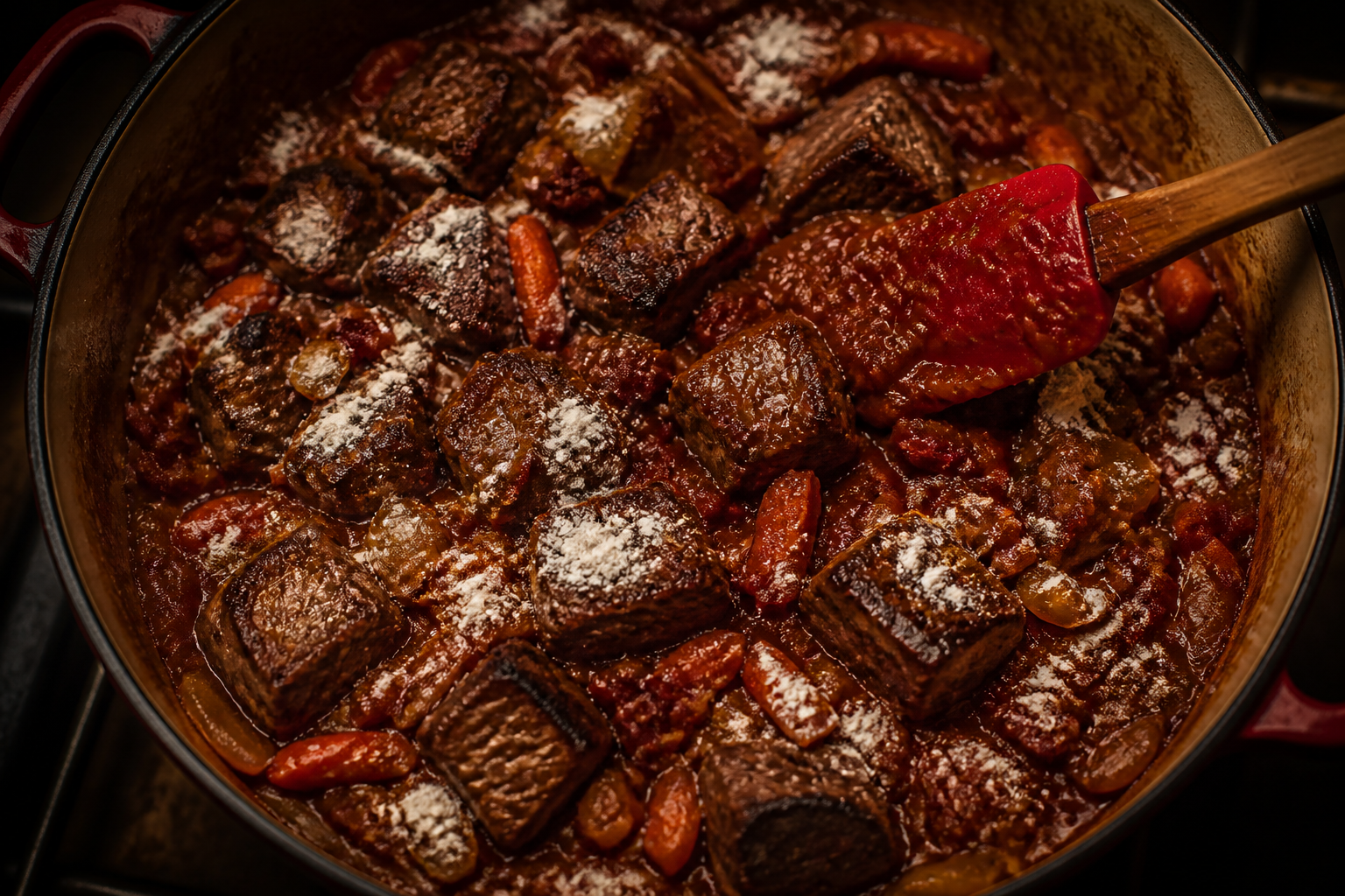 Espesar la preparación para preparar Aprende a preparar Boeuf Bourguignon: receta tradicional de Francia