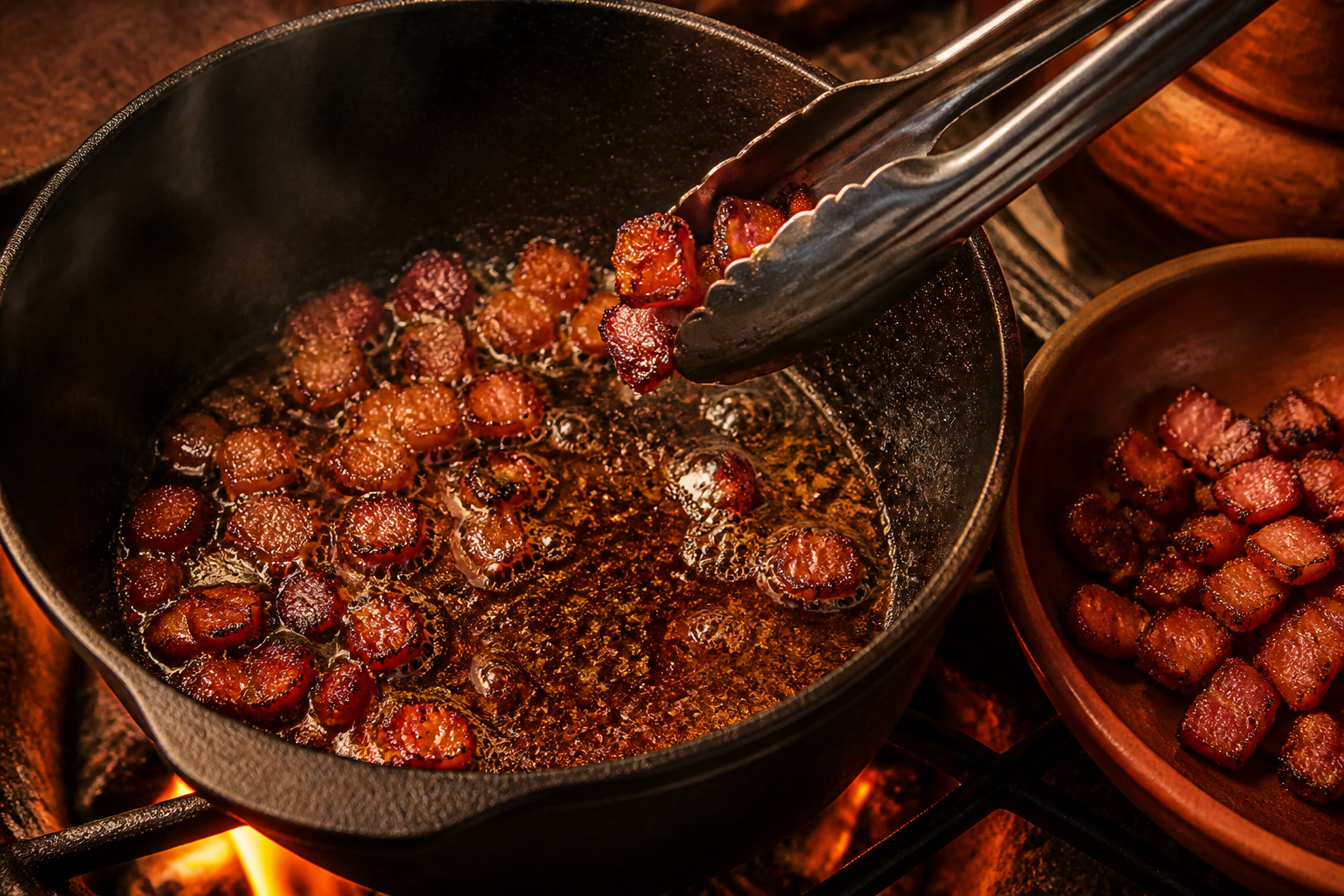 Dorar el tocino para preparar Aprende a preparar Boeuf Bourguignon: receta tradicional de Francia