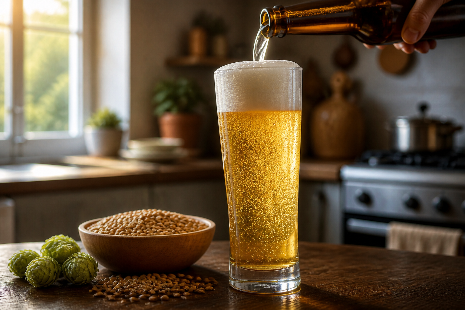 Servir la lager para preparar Aprende a preparar Brasseries Kronenbourg S.A.S.: receta tradicional de Francia