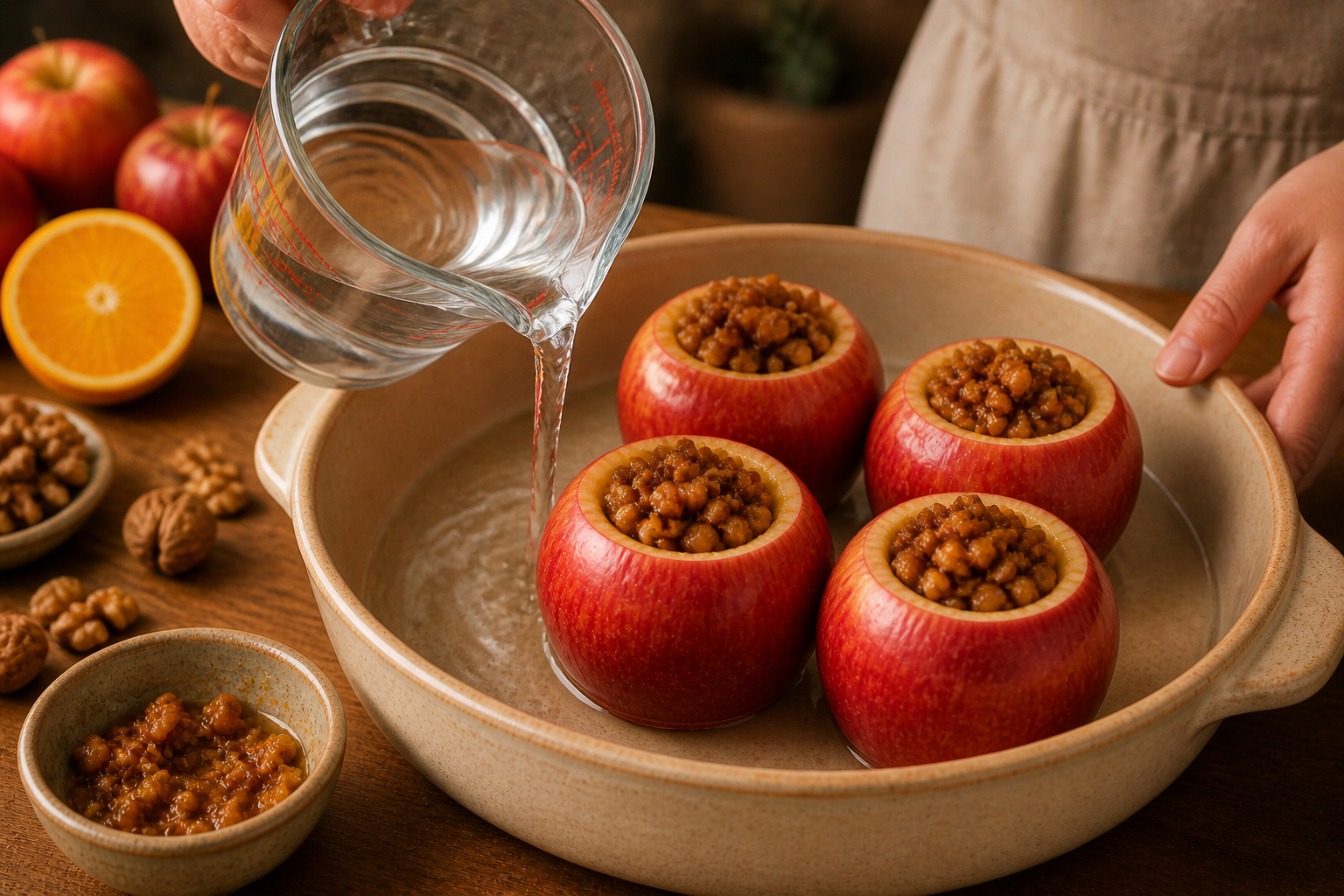 Añadir el agua para preparar Aprende a preparar Lagar: receta tradicional de España