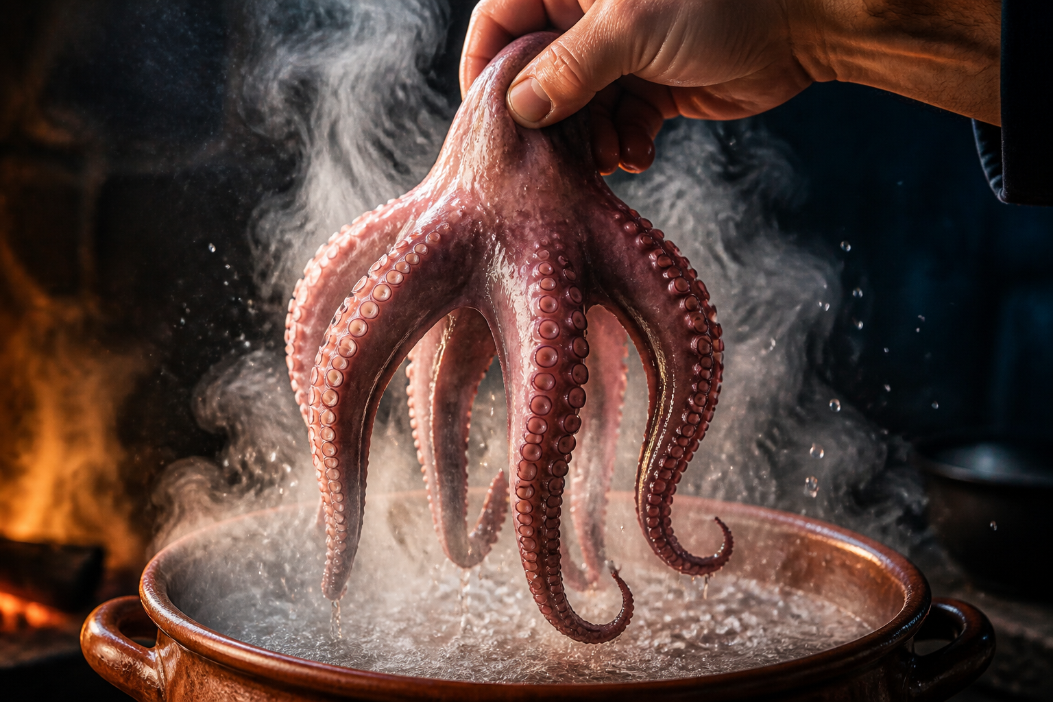 Asustar el pulpo para preparar Aprende a preparar Pulpo A La Gallega: receta tradicional de España