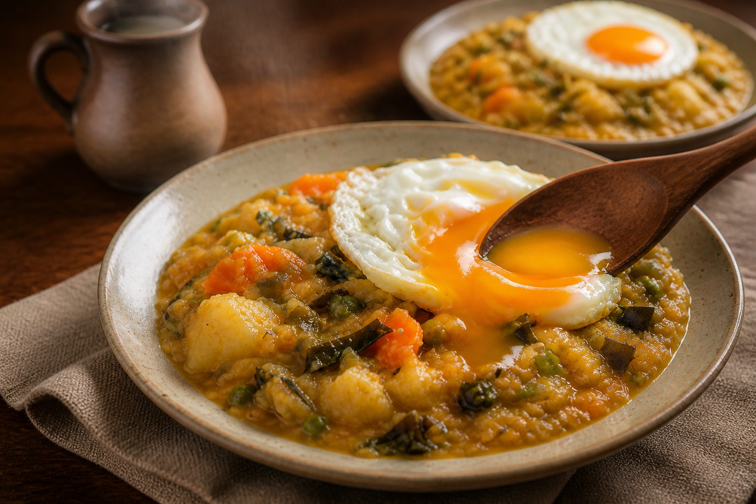 Disfrutar y recalentar para preparar Charquicán de Cochayuyo Chileno