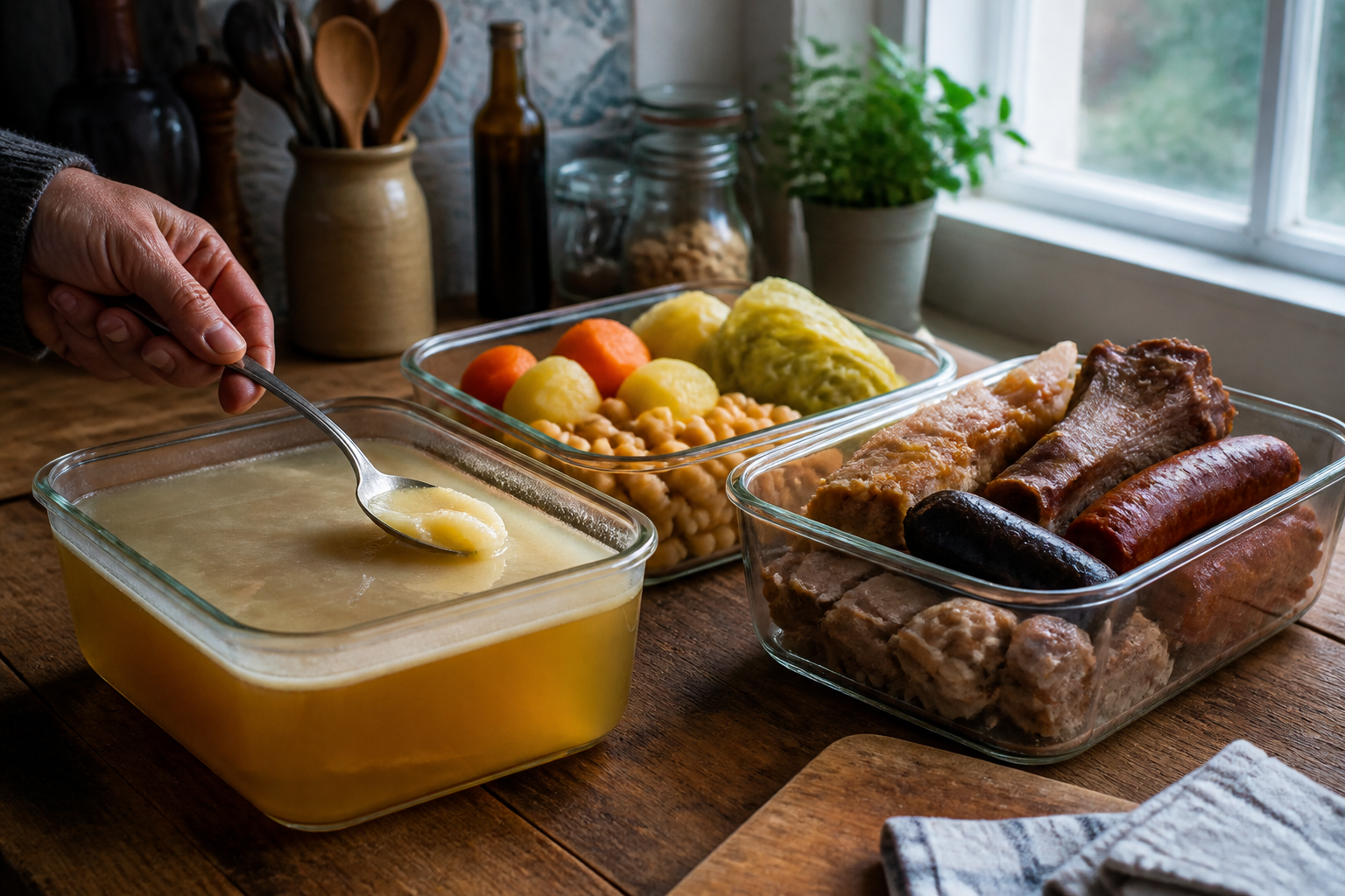 Conservar las sobras para preparar Cocido Madrileno: la auténtica receta de España