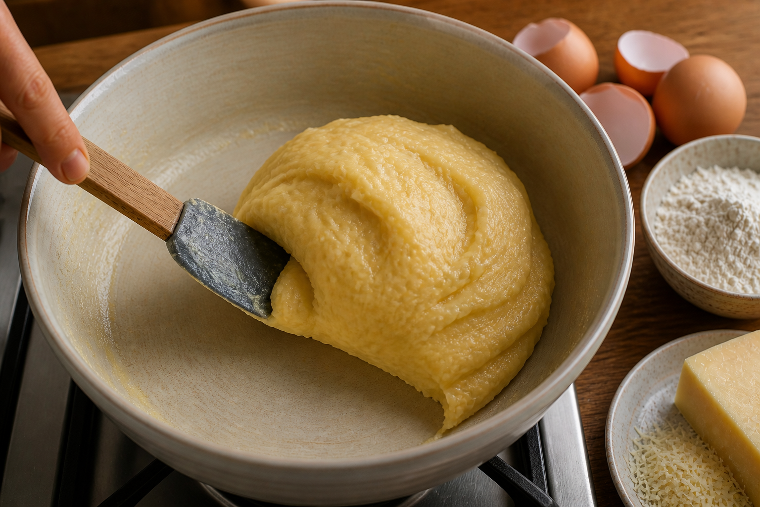 Secar la masa para preparar Cómo hacer Amuse-gueule, una receta tradicional de Francia