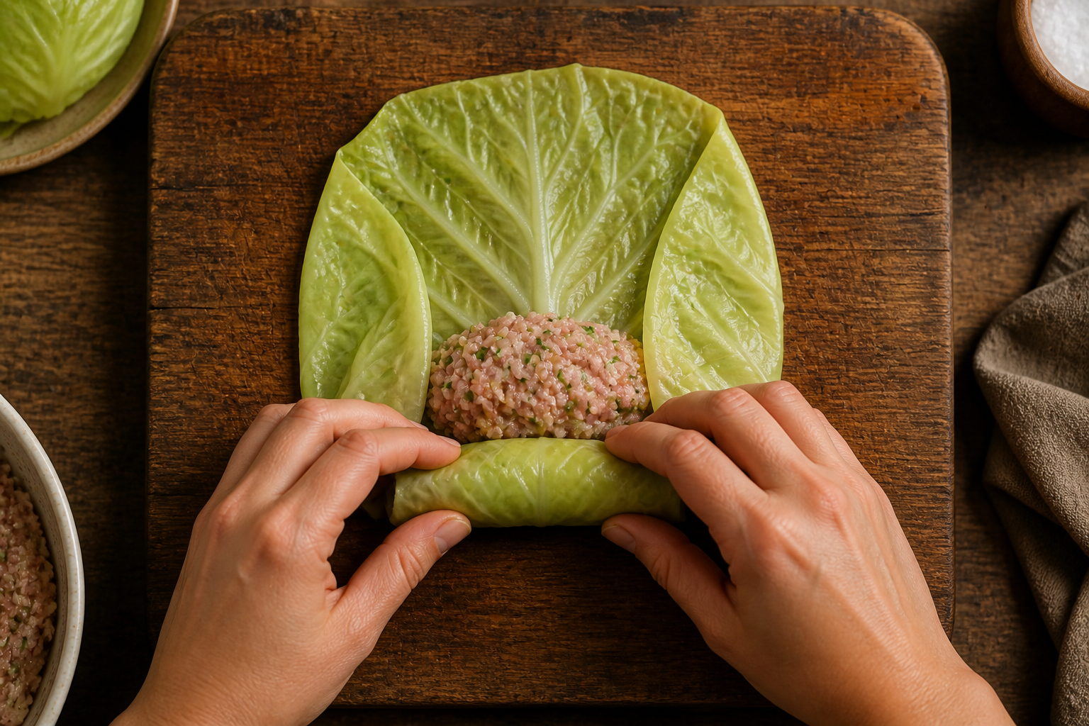 Formar los paquetes para preparar Cómo hacer Atadillo, una receta tradicional de Francia