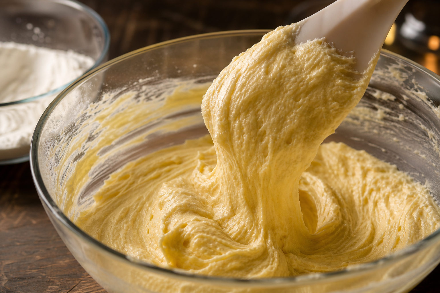 Mezclar los secos para preparar How to Make Baumkuchen: Traditional German Layer Cake