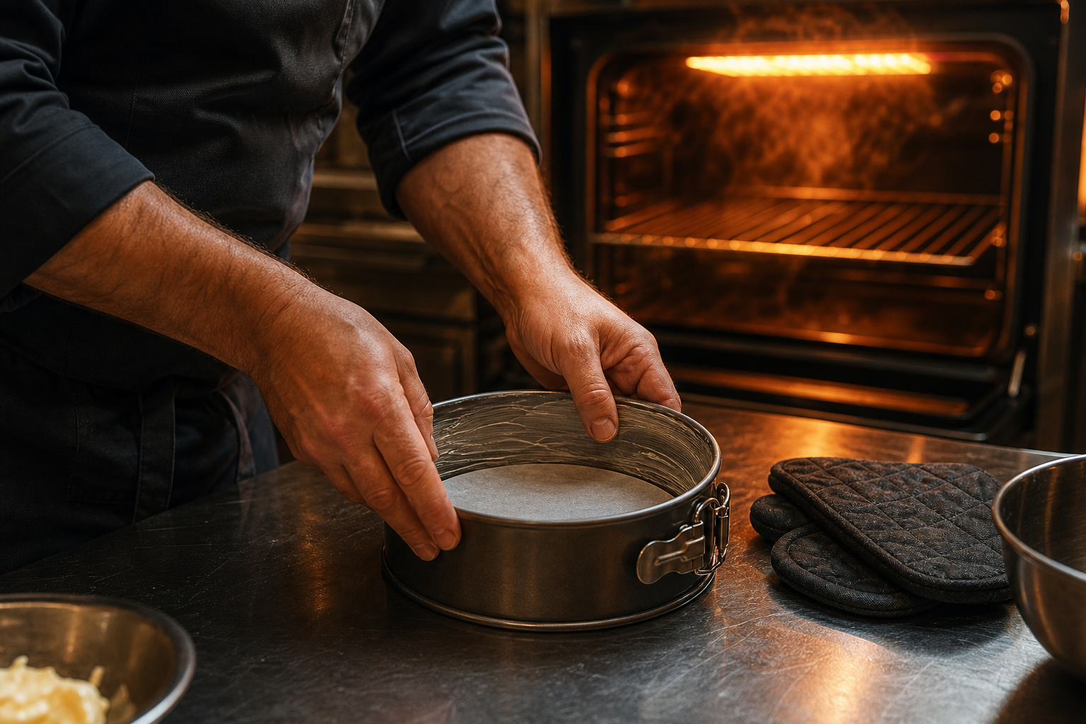 Preparar el molde para preparar How to Make Baumkuchen: Traditional German Layer Cake