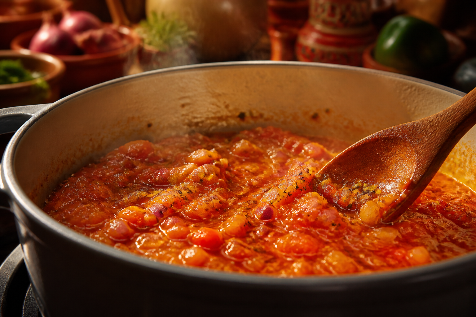 Cocinar el aderezo para preparar Cómo hacer Chupe de Camarones Peruano, una receta tradicional de Perú