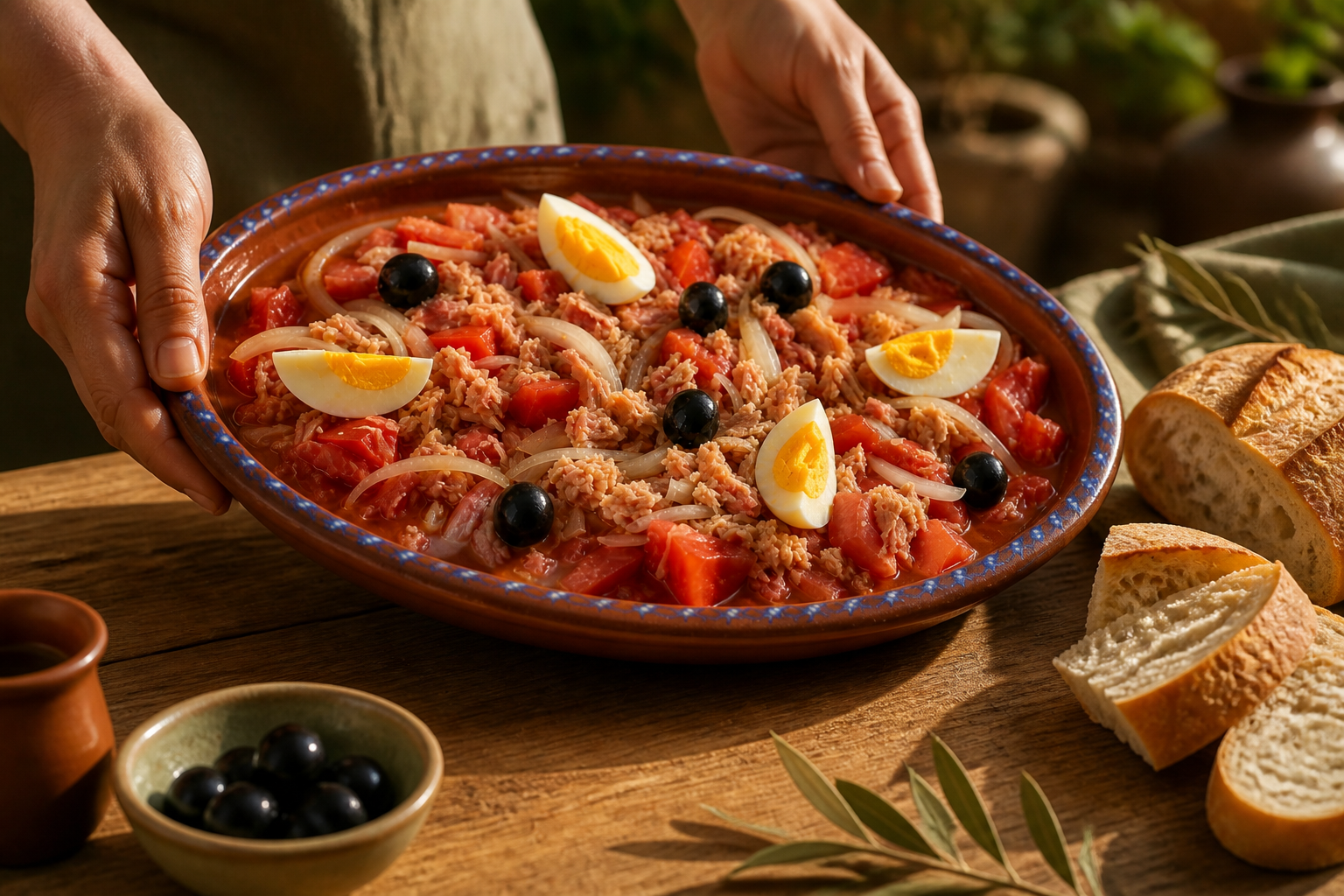 Presentar y servir para preparar Cómo hacer Moje, una receta tradicional de España