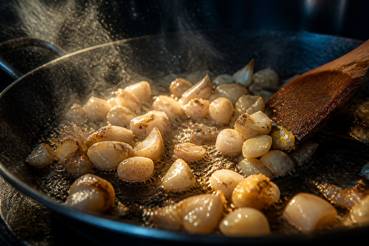 Dorar la sepia para preparar Cómo hacer Rossejat, una receta tradicional de España