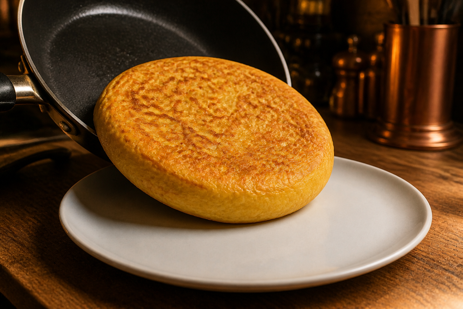 Reposar la tortilla para preparar Cómo hacer Tortilla Espanola, una receta tradicional de España