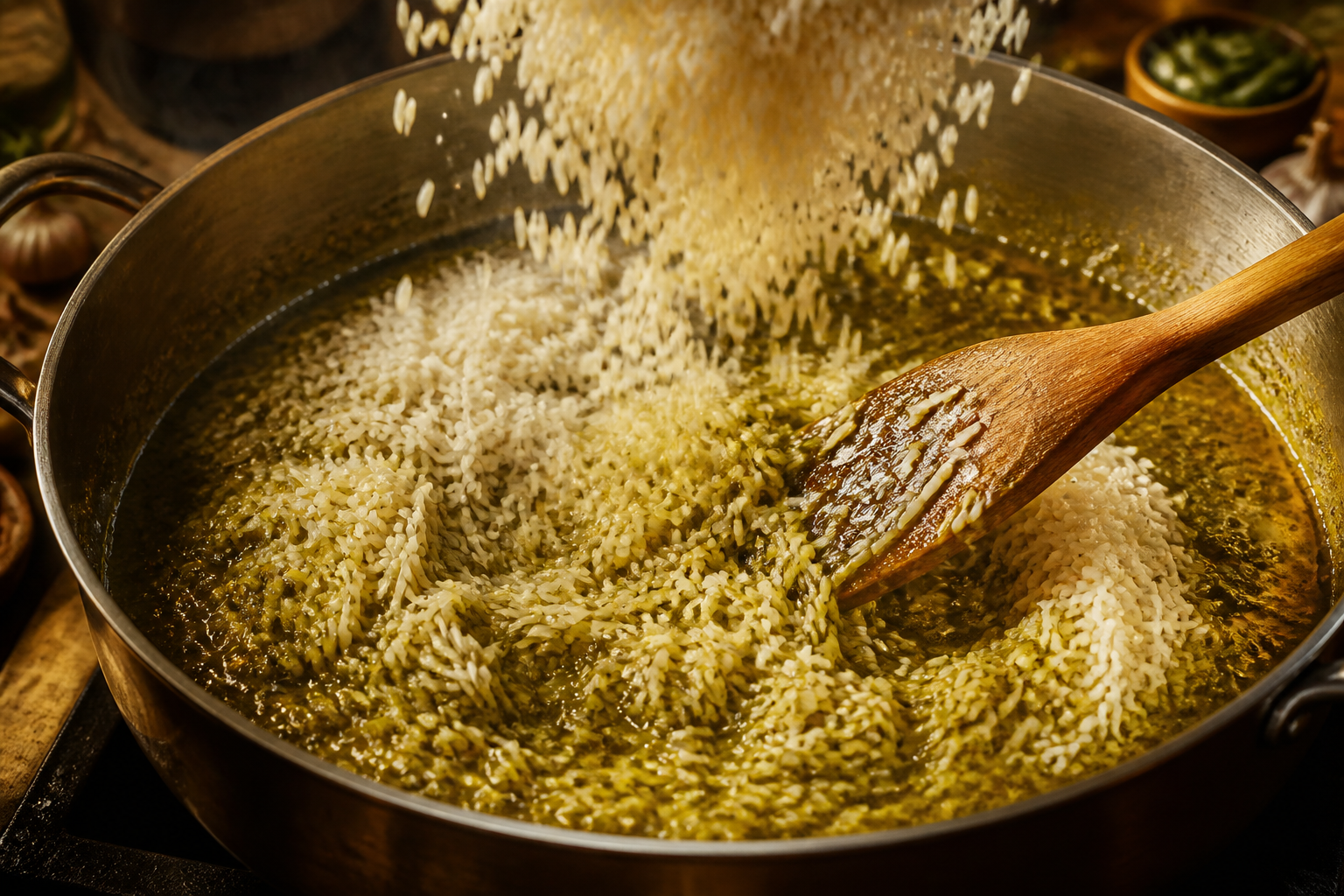 Integrar el arroz para preparar Descubre cómo preparar Arroz con Pollo Peruano, receta típica de Perú
