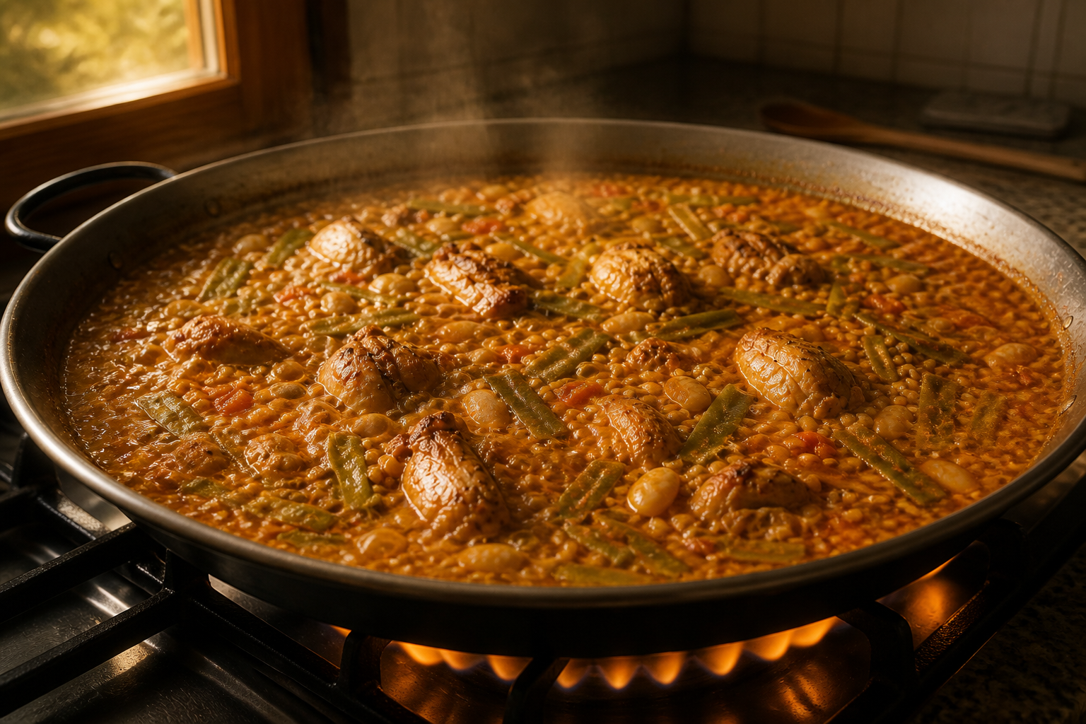 Cocinar sin remover para preparar Descubre cómo preparar Paella, receta típica de España