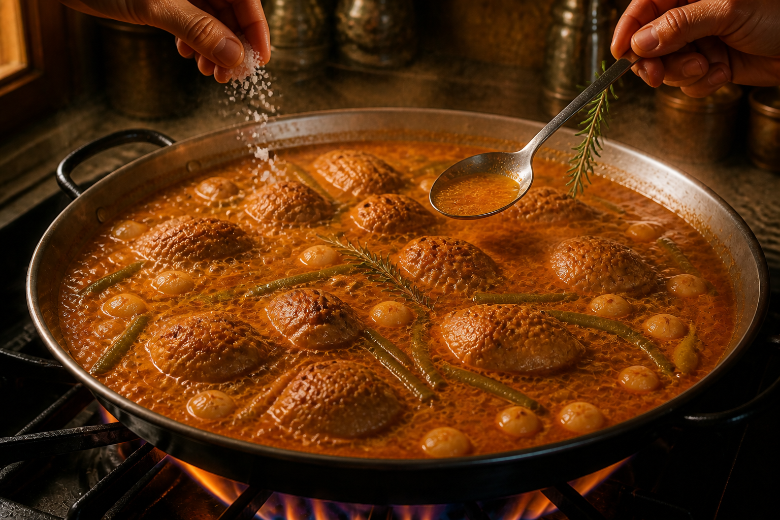 Hervir y sazonar para preparar Descubre cómo preparar Paella, receta típica de España