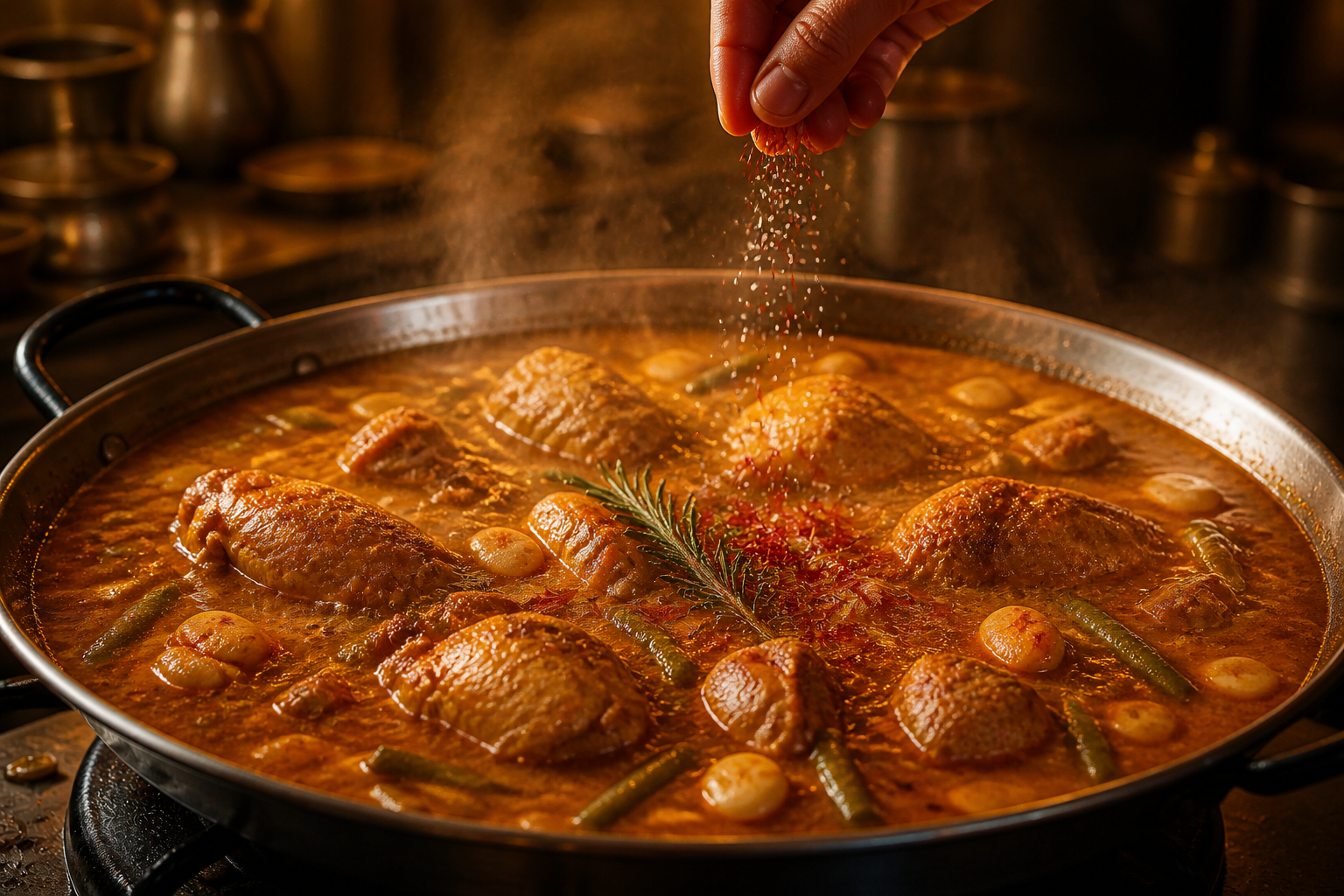 Aromatizar el caldo para preparar Descubre cómo preparar Paella, receta típica de España