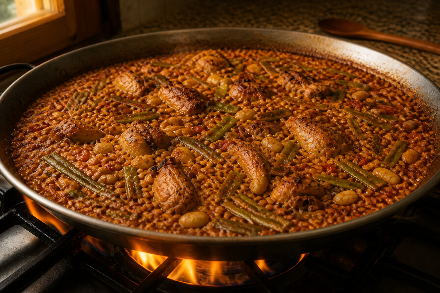 Formar el socarrat para preparar Descubre cómo preparar Paella, receta típica de España