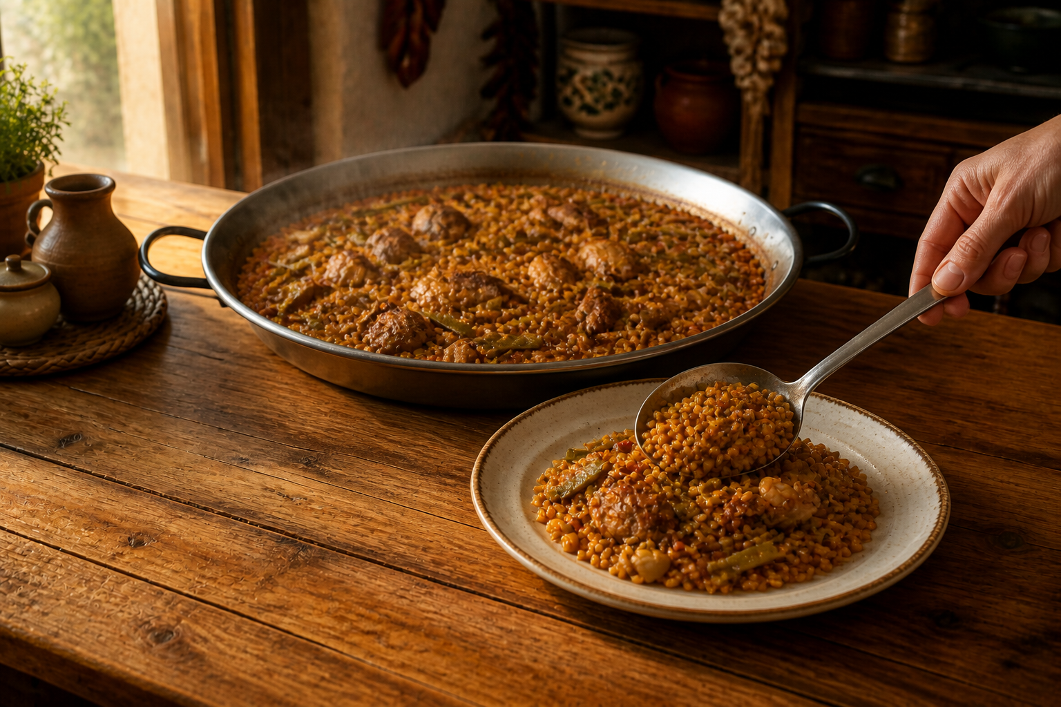 Servir la paella para preparar Descubre cómo preparar Paella, receta típica de España