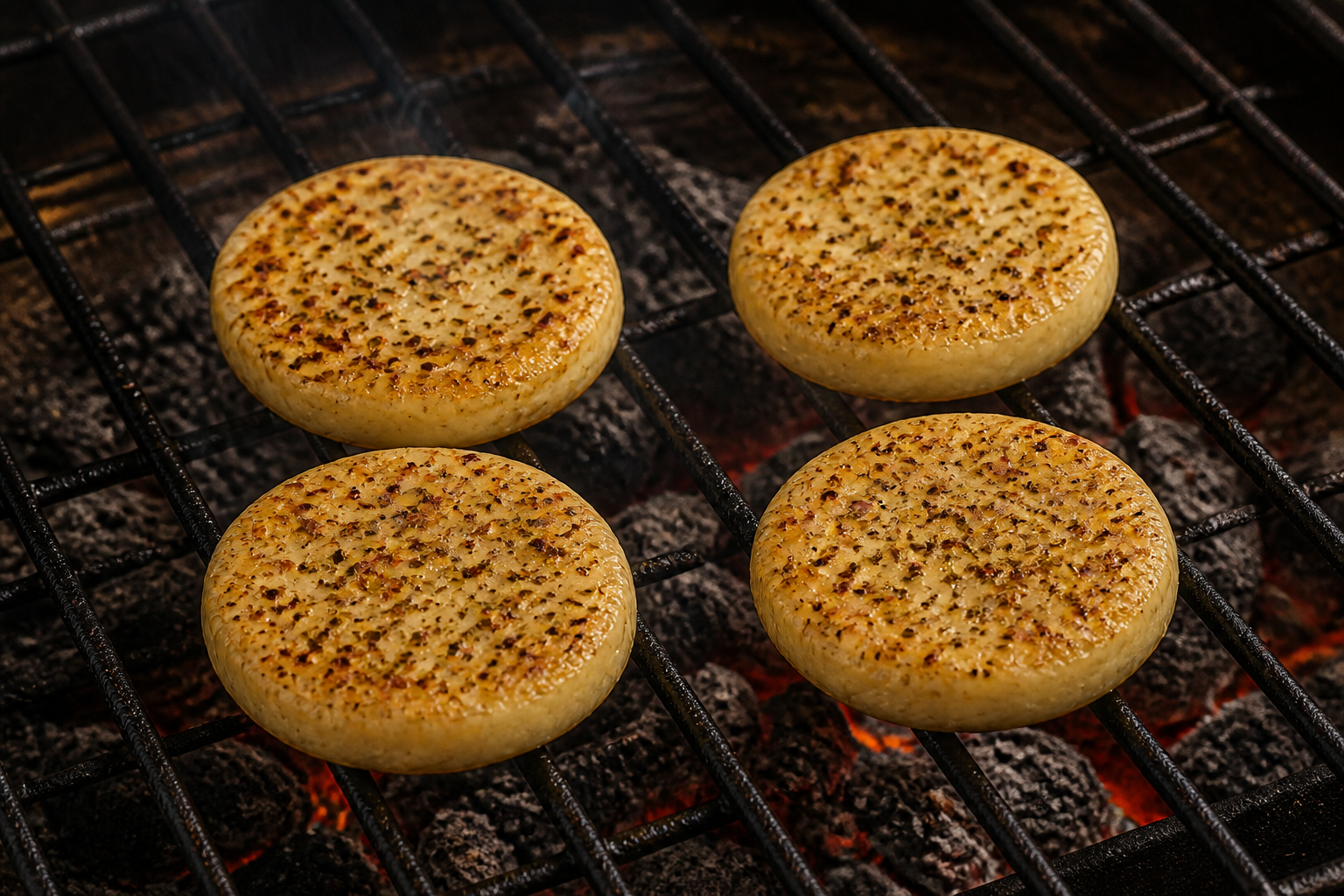 Dorar el primer lado para preparar Descubre cómo preparar Provoleta Argentina a la Parrilla, receta típica de Argentina
