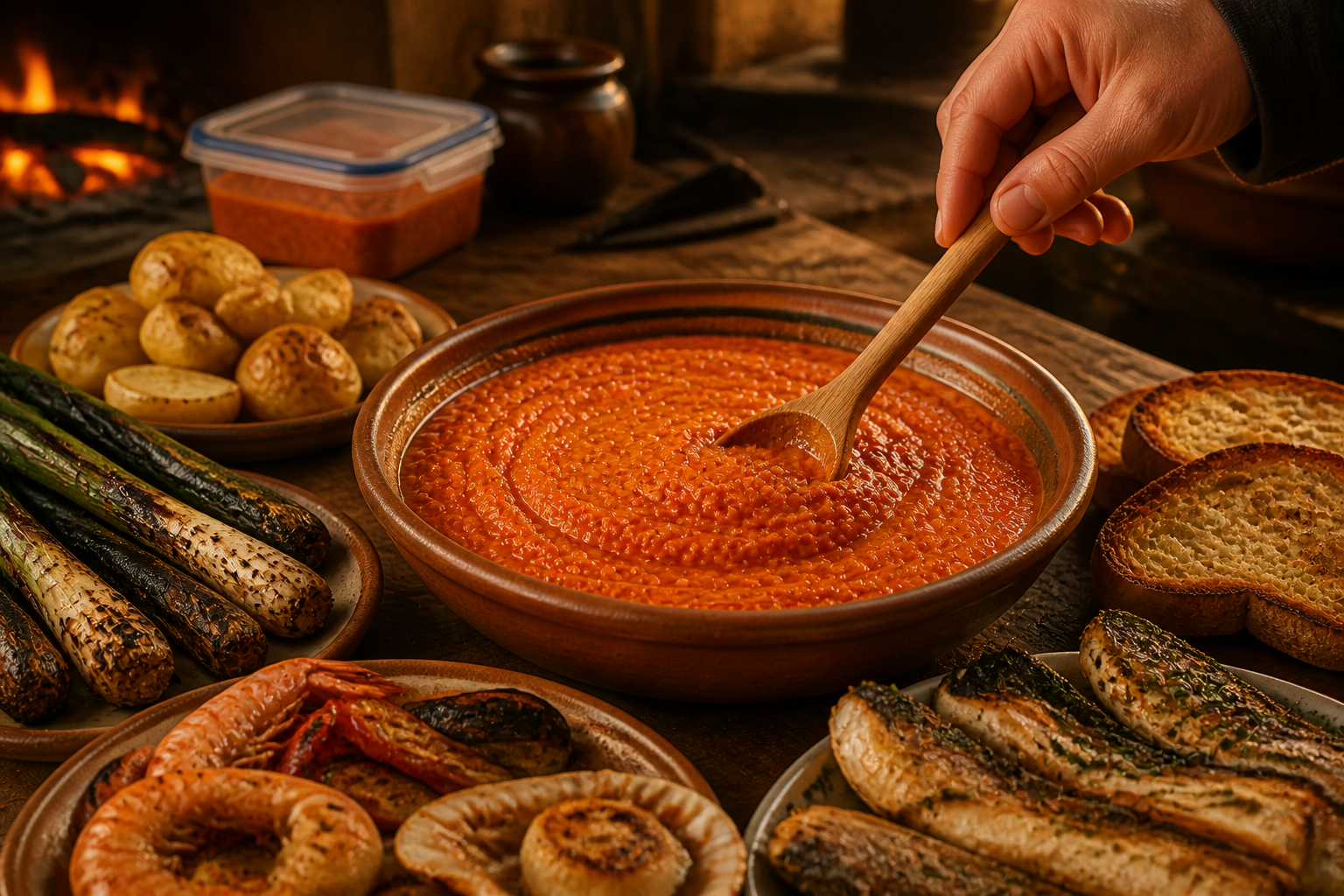 Acompañar el romesco para preparar Descubre cómo preparar Romesco de Tarragona, receta típica de España