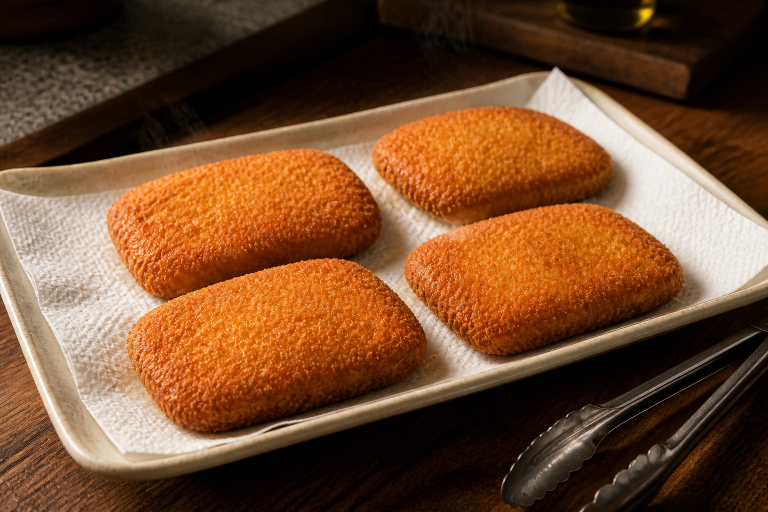 Escurrir la fritura para preparar Descubre cómo preparar Sanjacobo, receta típica de España
