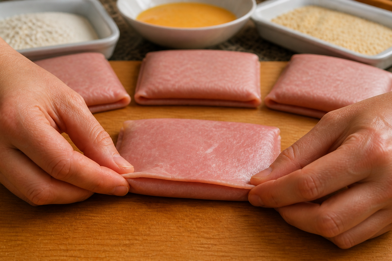 Sellar los bordes para preparar Descubre cómo preparar Sanjacobo, receta típica de España