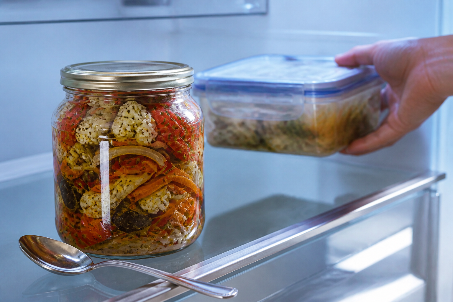 Conservar con seguridad para preparar La mejor receta de Antipasto al estilo de Argentina
