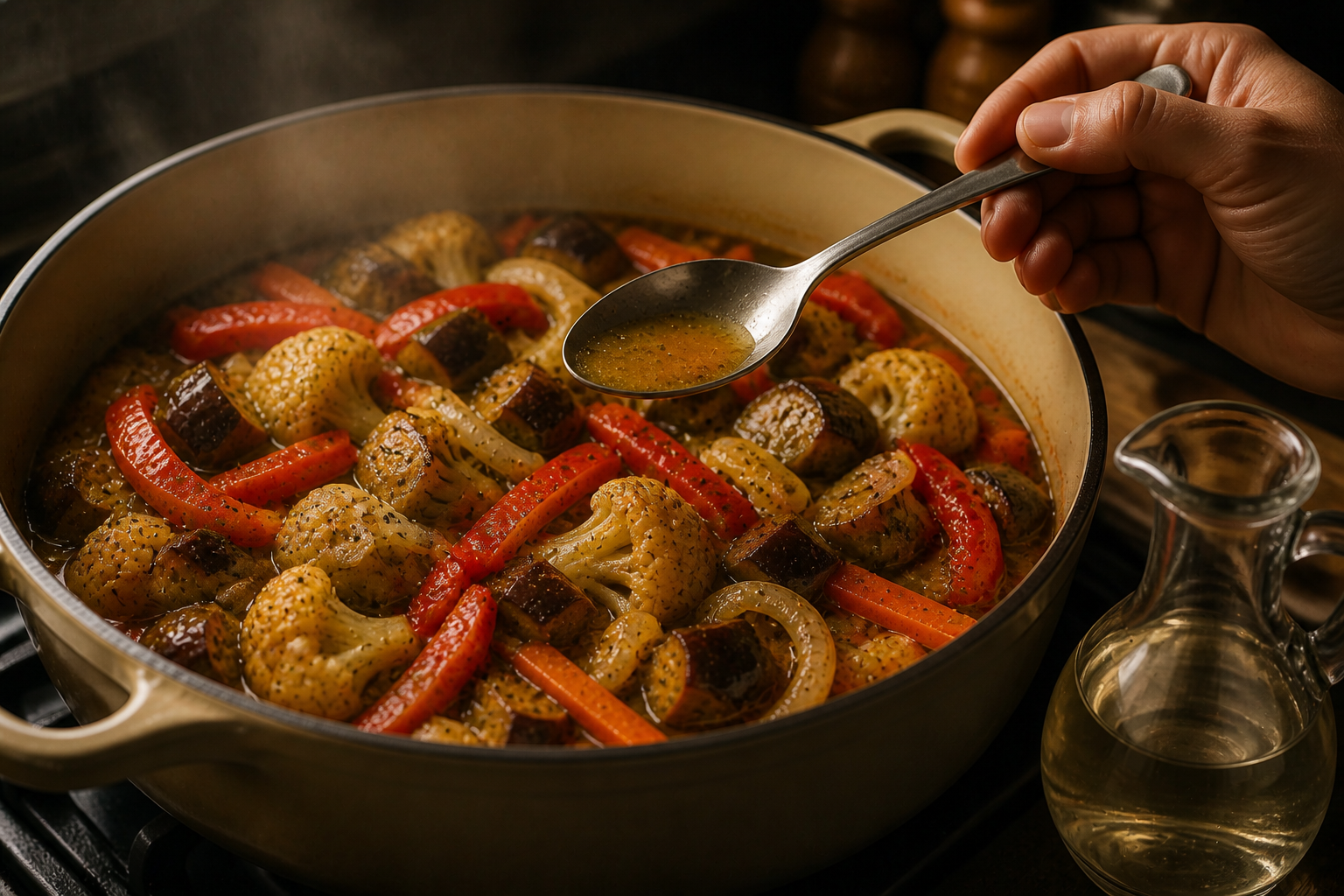 Ajustar la acidez para preparar La mejor receta de Antipasto al estilo de Argentina