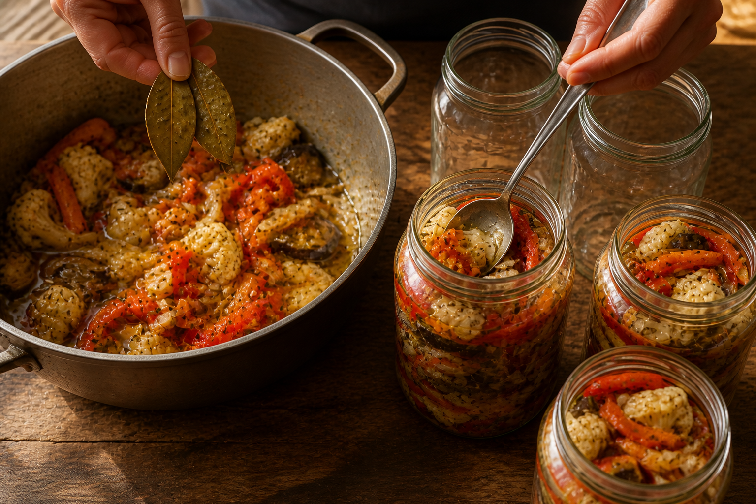 Reposar y envasar para preparar La mejor receta de Antipasto al estilo de Argentina