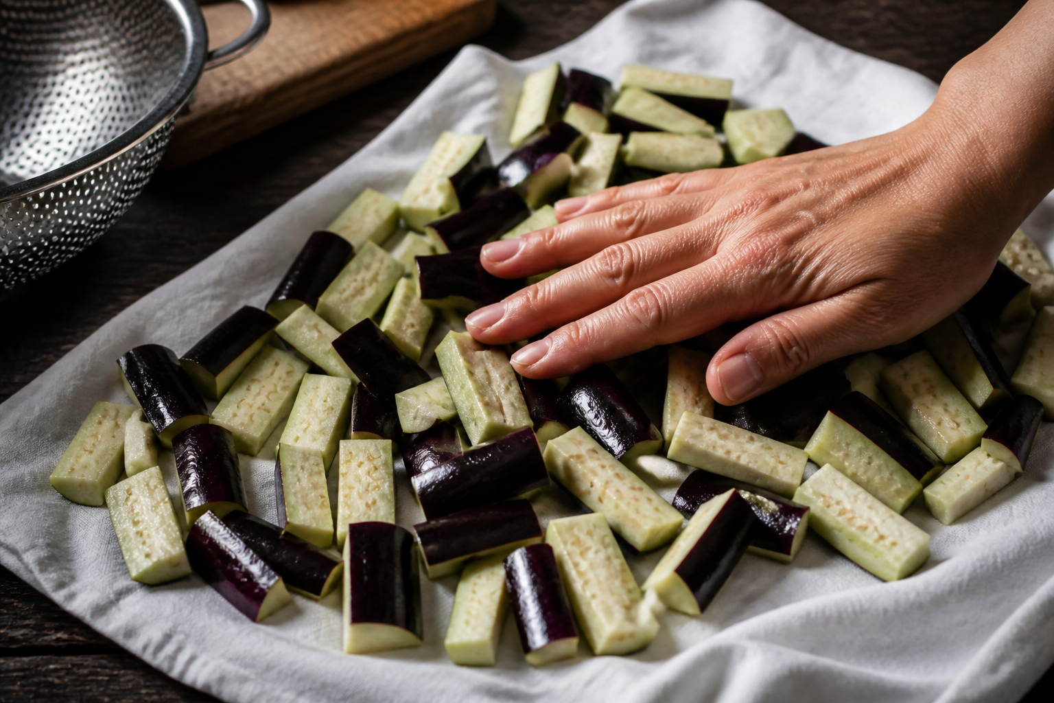 Enjuagar y secar para preparar La mejor receta de Antipasto al estilo de Argentina