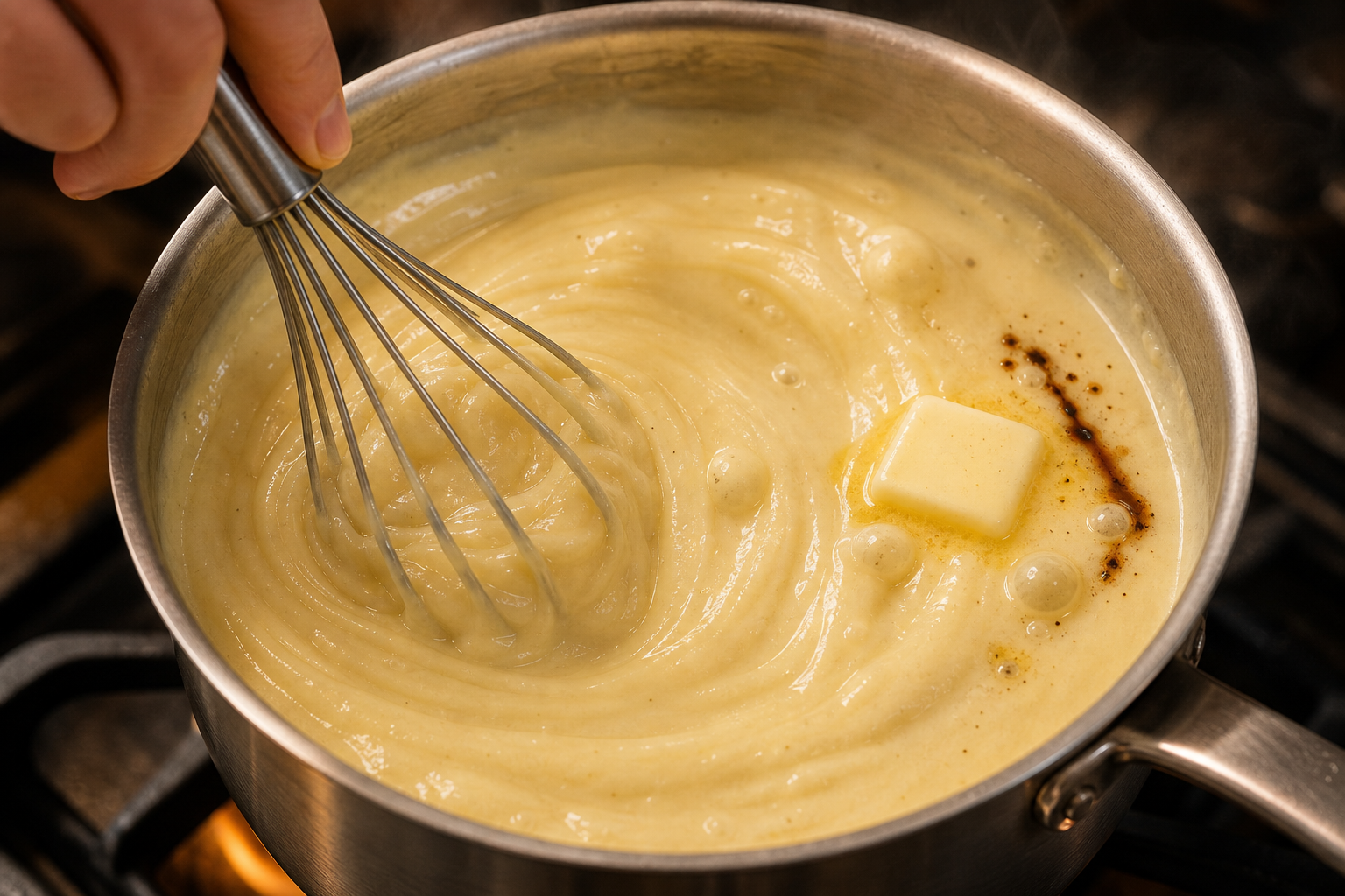 Cocinar la crema para preparar The Best German Bienenstich Cake