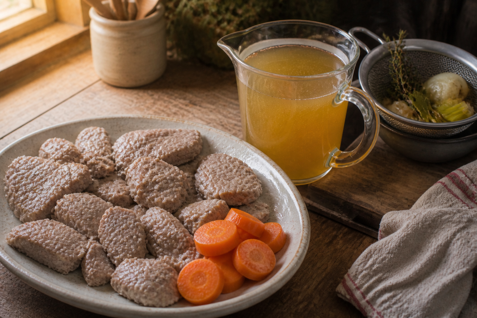 Reservar zanahorias para preparar La mejor receta de Blanquette De Veau al estilo de Francia