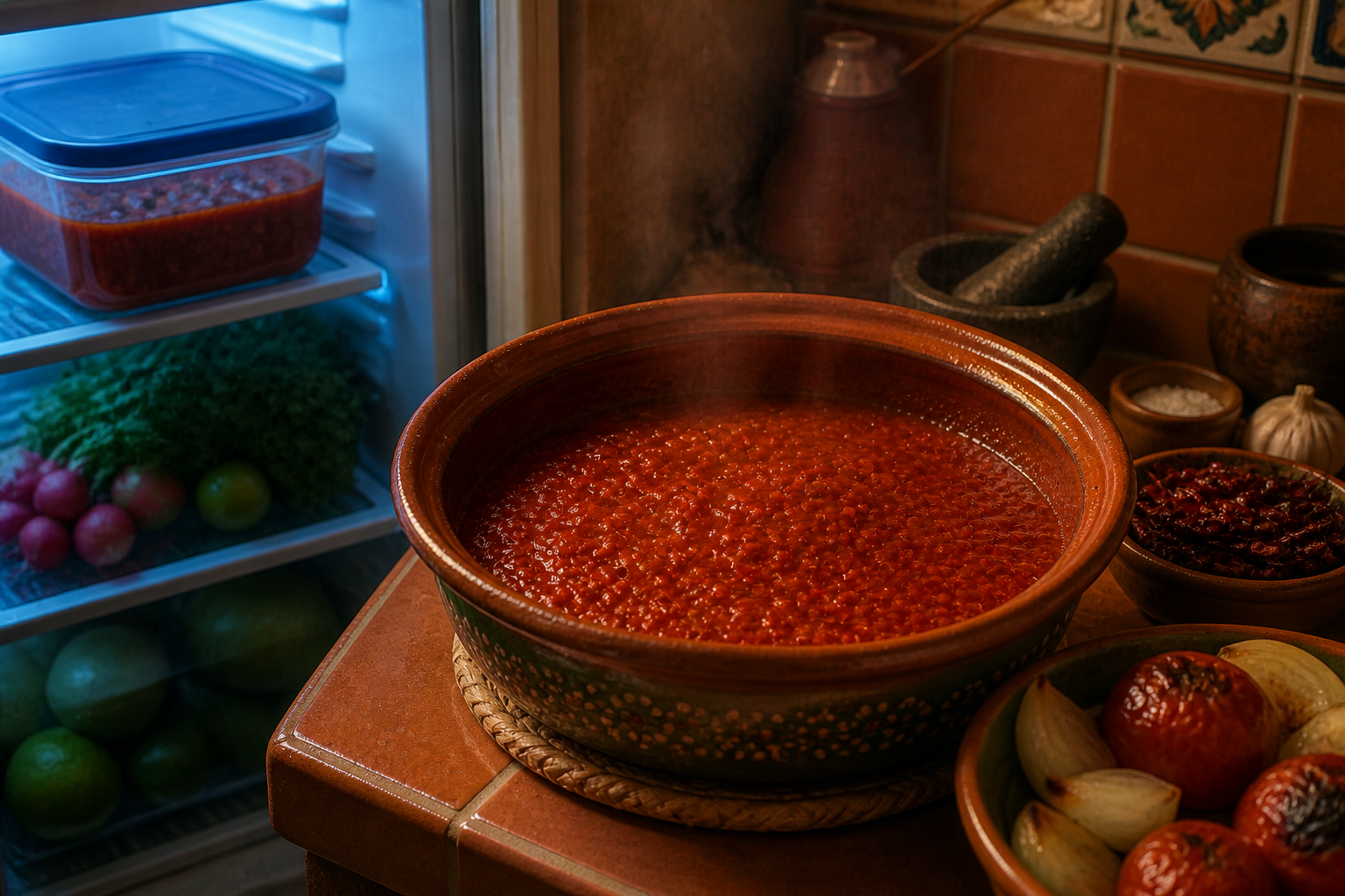 Reposar y conservar para preparar Pozole en Menos de una Hora - Receta Mexicana