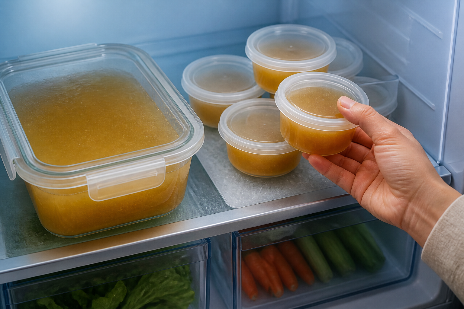 Conservar en frío para preparar Prepara Bouillon, un clásico de Francia
