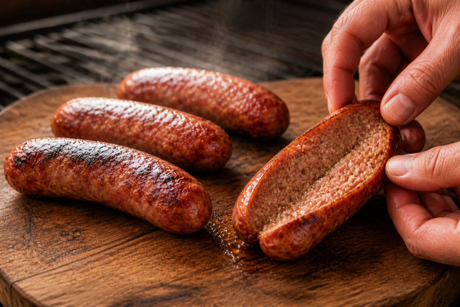 Reposar los chorizos para preparar Prepara Choripán Argentino con Chimichurri, un clásico de Argentina