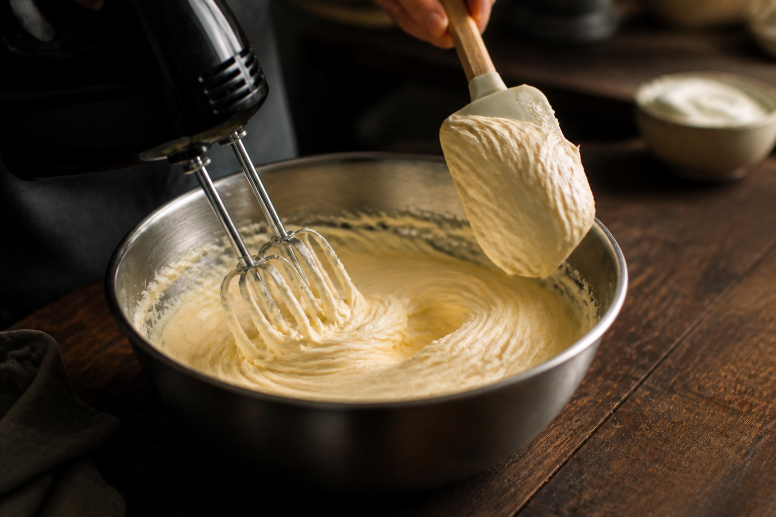 Terminar la crema para preparar Receta de Macarrones Franceses