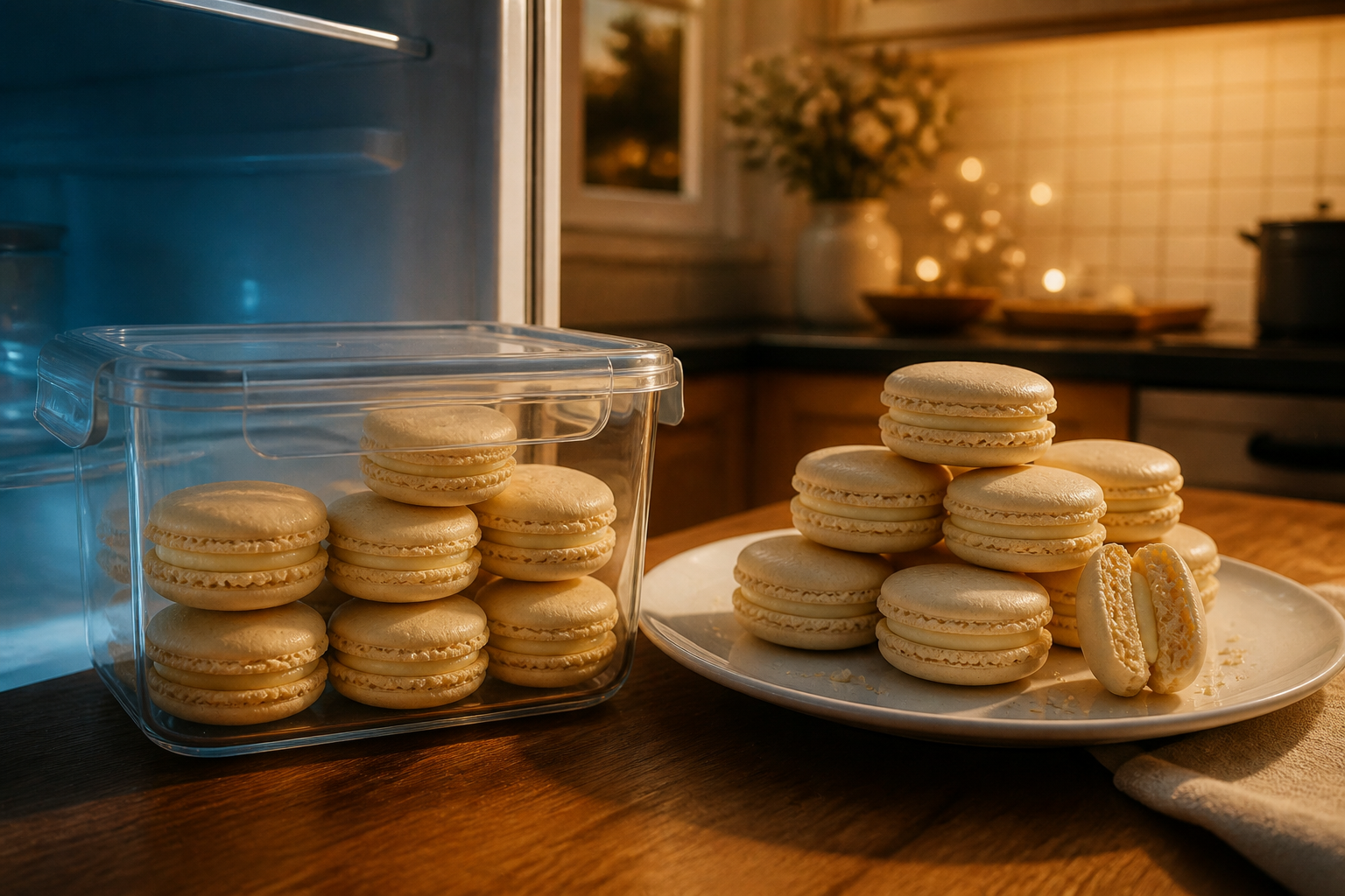 Reposar antes de servir para preparar Receta de Macarrones Franceses