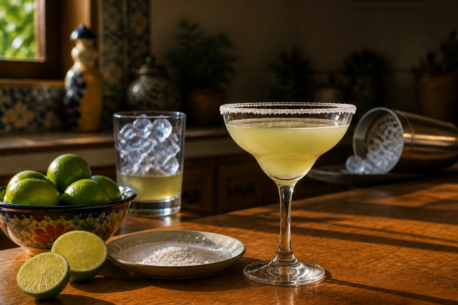Elegir el servicio para preparar Tequila Margarita Cocktail